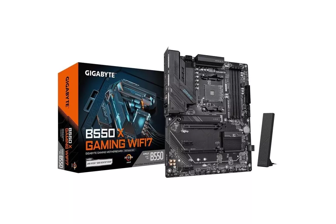 Placa Base Gigabyte B550M Gaming X AMD B550 AM4 DDR4 ATX WiFi 7 2.5GbE RGB