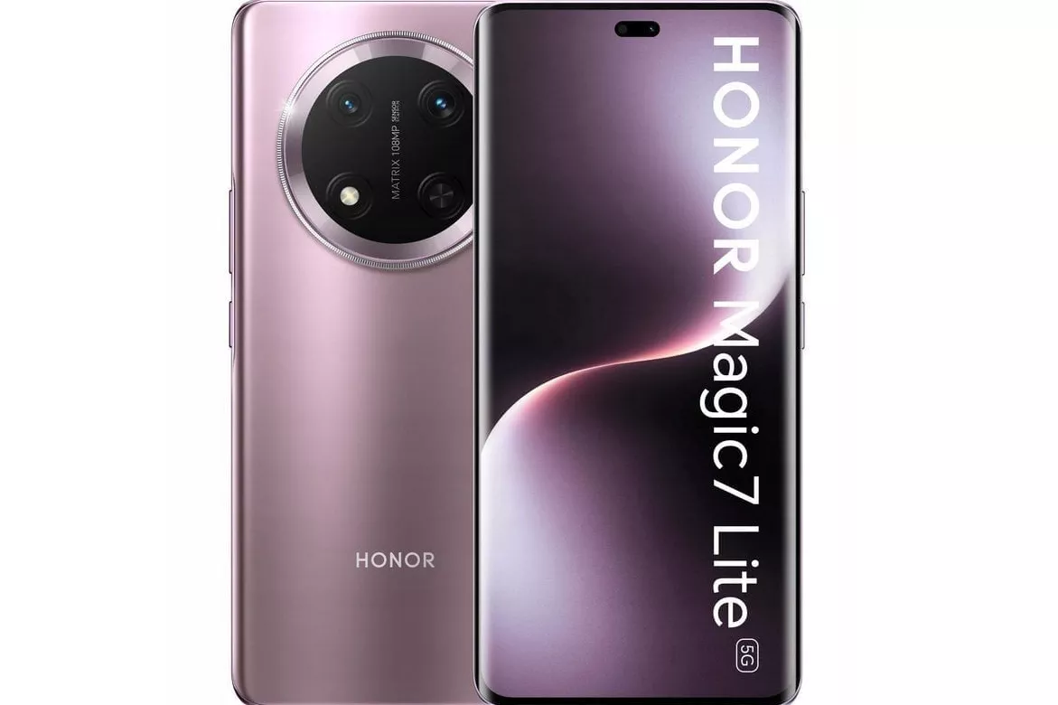 Smartphone/M&oacute;vil Honor Magic7 Lite 6.7" 8GB 512GB 5G P&uacute;rpura Titanium