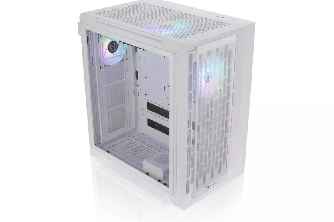 Caja Thermaltake CTE C700 TG ARGB Snow E-ATX blanca doble vidrio templado