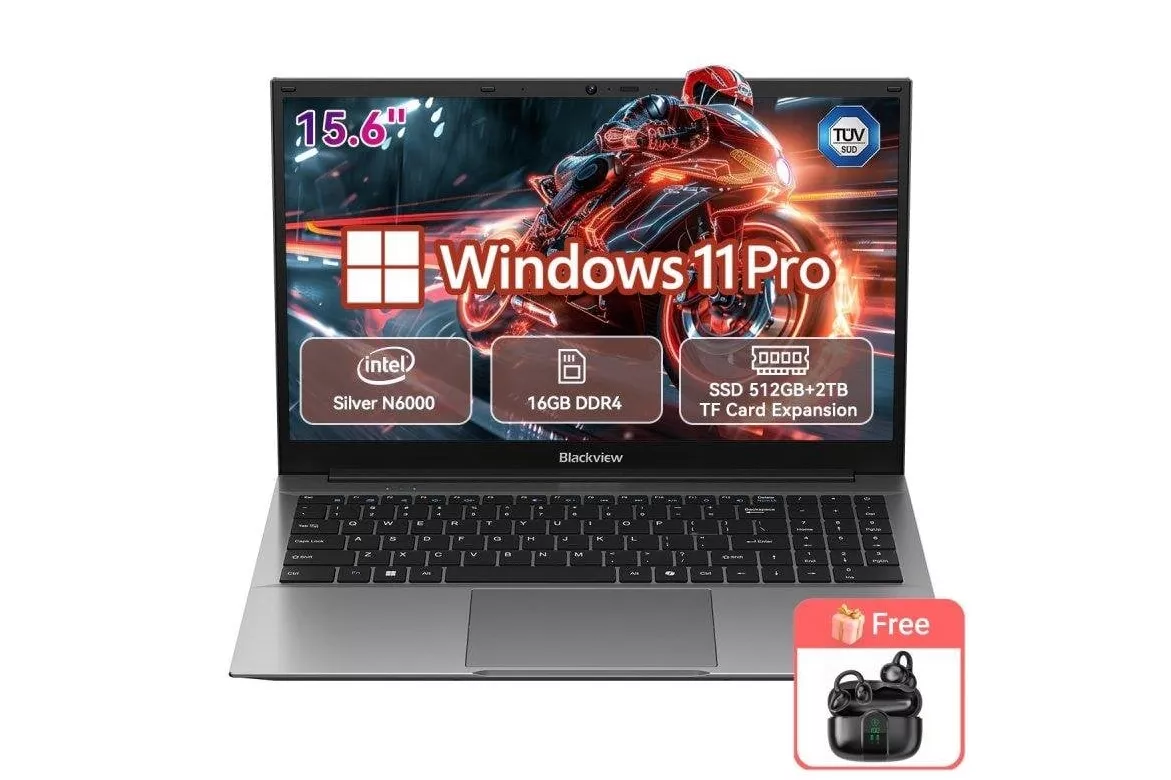 Port&aacute;til Blackview AceBook 5 15,6" Intel Pentium Silver N6000 16GB Gr&aacute;ficos Intel 512GB SSD Windows 11 Pro teclado num&eacute;rico