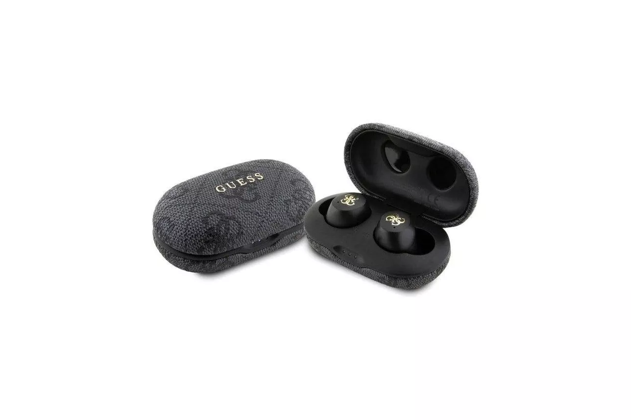 Auriculares Guess TWS ENC inal&aacute;mbricos Bluetooth con cancelaci&oacute;n de ruido y estuche negro