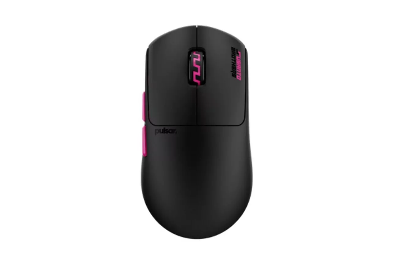 Rat&oacute;n Pulsar Susanto-X Medium RF Wireless USB Type-C 32000 DPI Negro Rosa