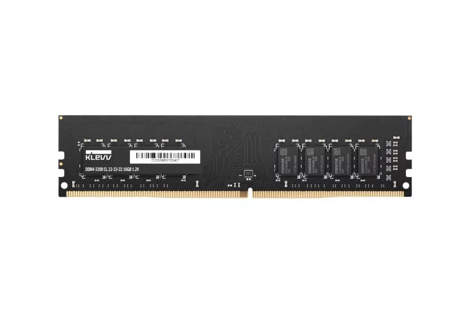 Memoria RAM Klevv KD4AGUA80-32N220A 16GB 1x16GB DDR4 3200MHz 288-pin DIMM Negro