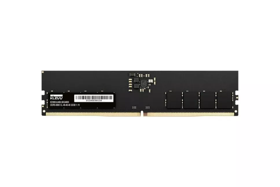 Memoria RAM Klevv U-DIMM 32GB 1x32GB DDR5 5600MHz Unbuffered On-Die ECC