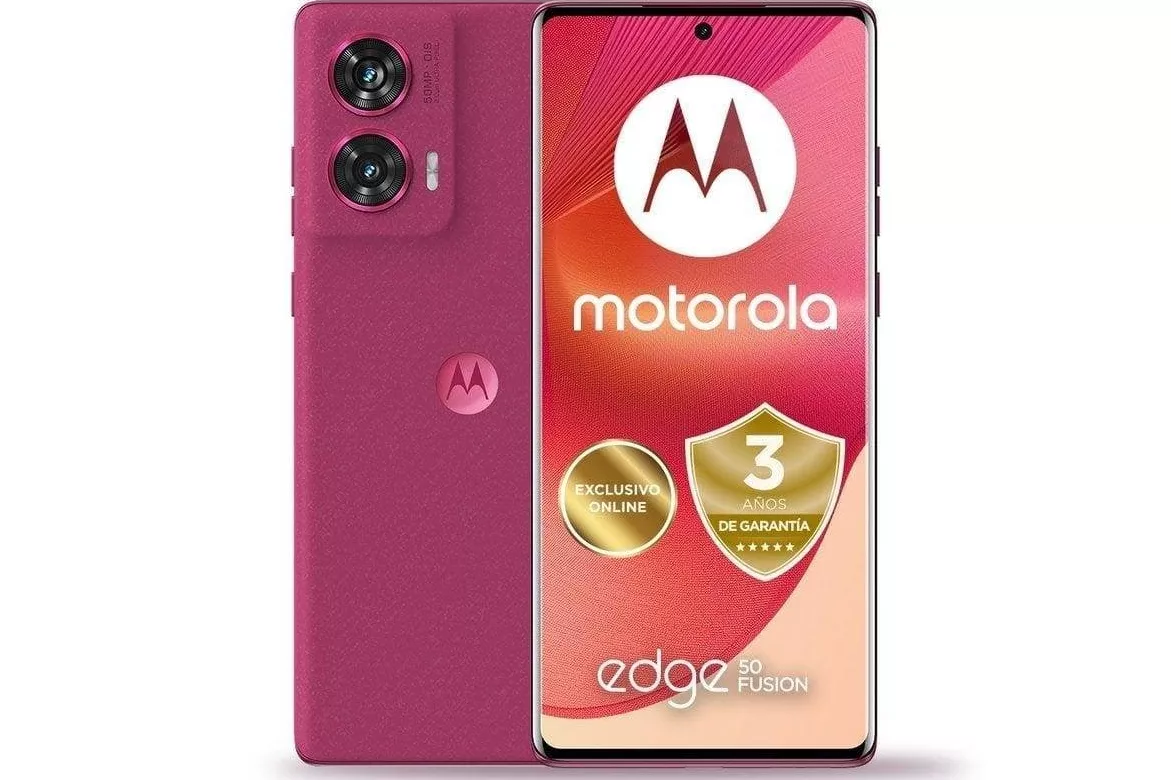 Smartphone/M&oacute;vil Motorola Edge 50 Fusion 6.7" 12GB 256GB 5G Rosa