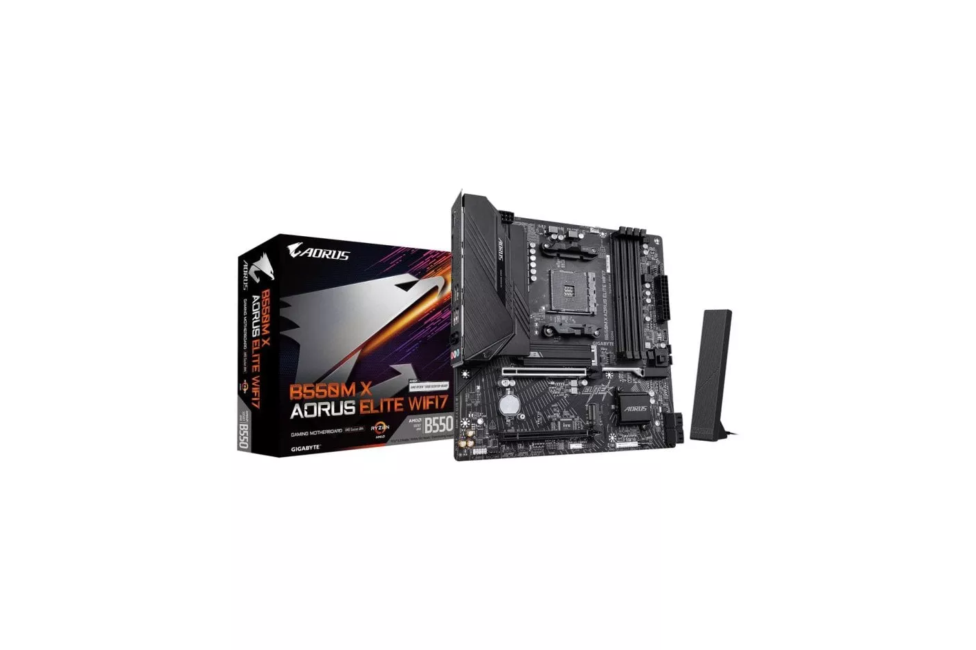 Placa Base Gigabyte B550M X AORUS ELITE WIFI7 AMD B550 AM4 DDR4 Micro ATX WiFi 7 RGB
