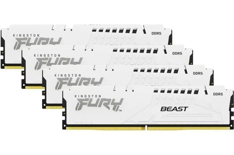 Kingston FURY Beast White DDR5 5200MHz 64GB 4x16GB CL40