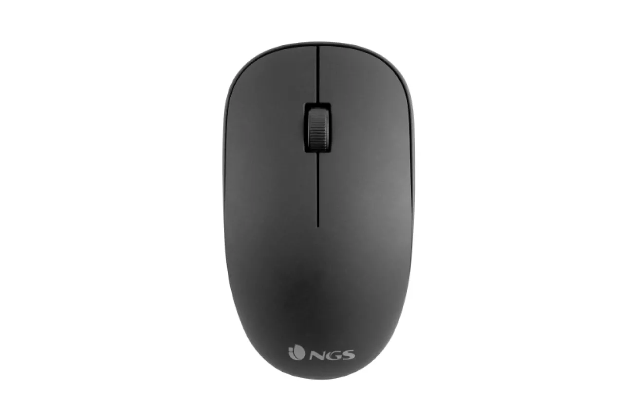 NGS Easy Alpha Rat&oacute;n &Oacute;ptico Inal&aacute;mbrico 1000 DPI Negro