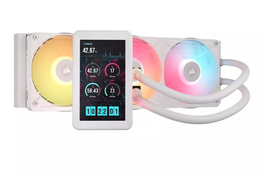 Kit Refrigeraci&oacute;n L&iacute;quida Corsair iCUE LINK TITAN II 360 RX LCD RGB Blanco