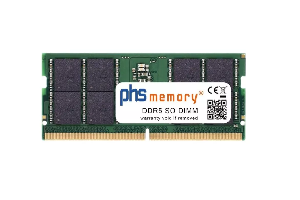 Memoria RAM PHS-memory SP627080 64GB 1x64GB DDR5 5600MHz SO-DIMM 262 pines