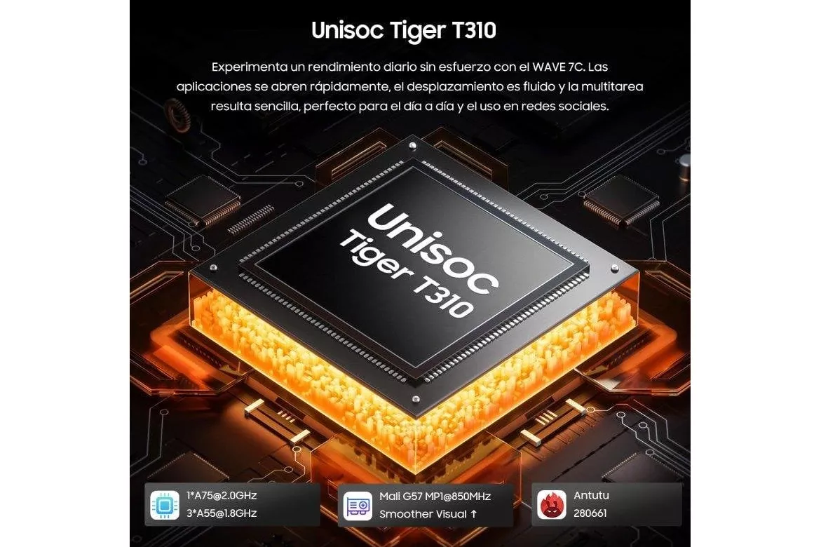 Blackview Wave 7C 4G 4GB 128GB Naranja 6,56" doble SIM