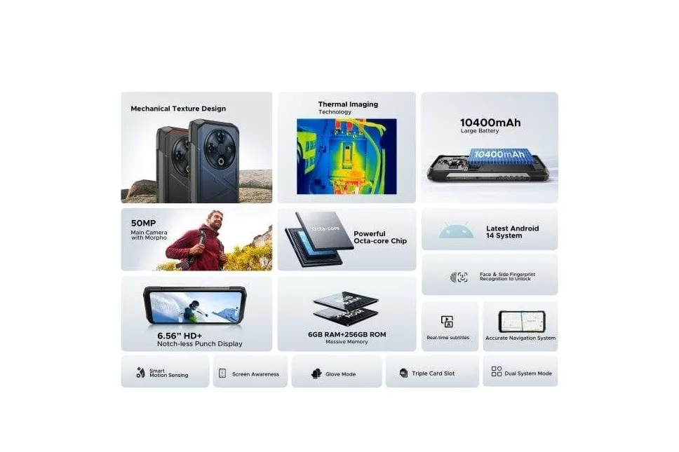 Doogee Fire 6 4G 6GB 256GB 6.56" Azul