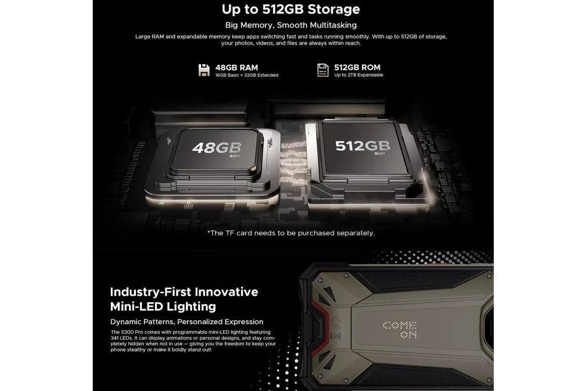 Doogee S300 Pro 5G 16GB 512GB 6.78" Negro