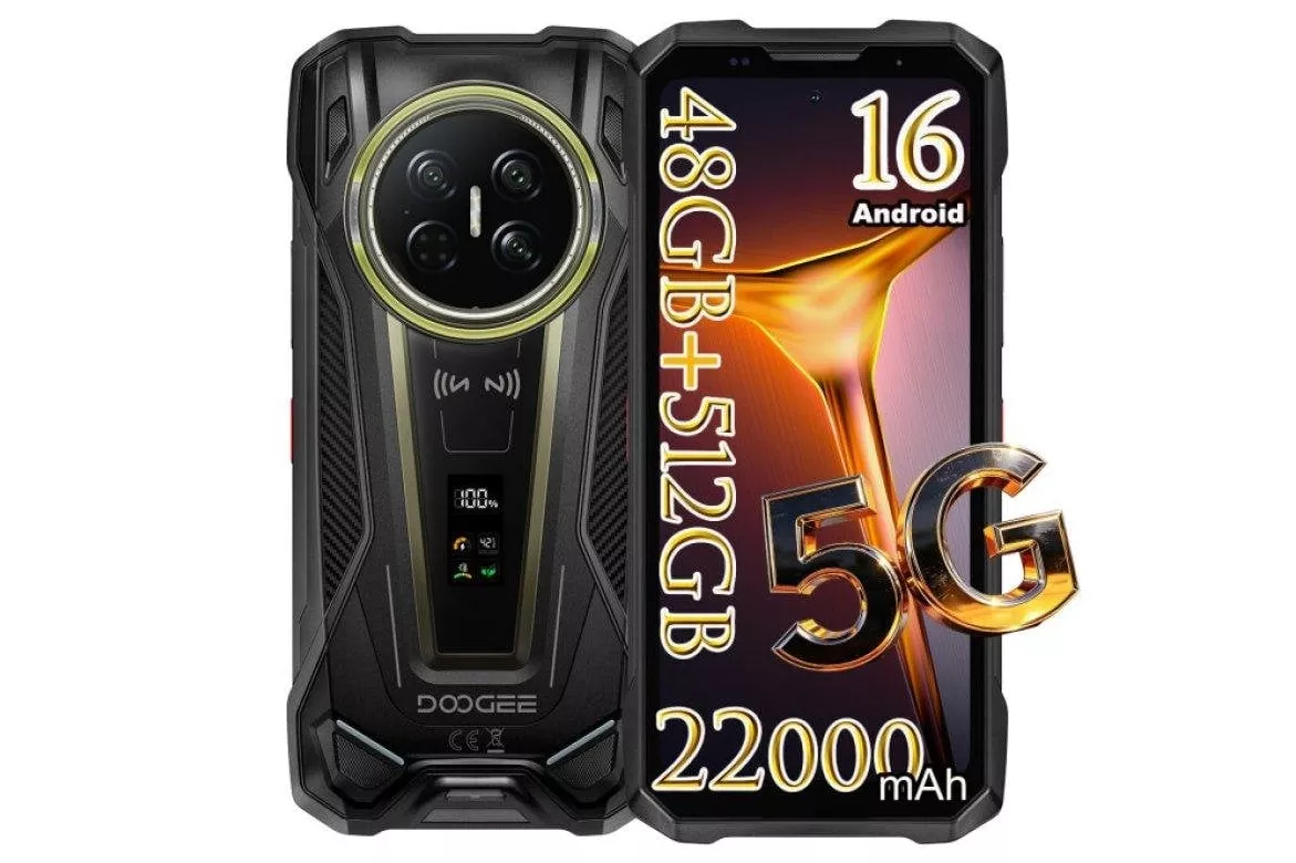 Doogee V Max 2 5G 16GB 6.78" 512GB Negro dise&ntilde;o rugerizado