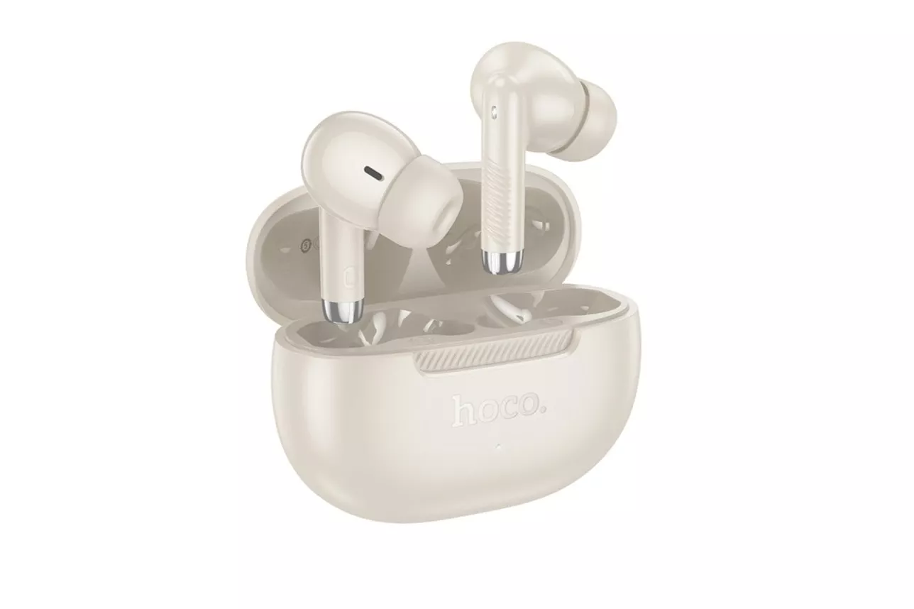 Auriculares Hoco EQ24 inal&aacute;mbricos Bluetooth 5.4 con control t&aacute;ctil y micr&oacute;fono, Monet Gold
