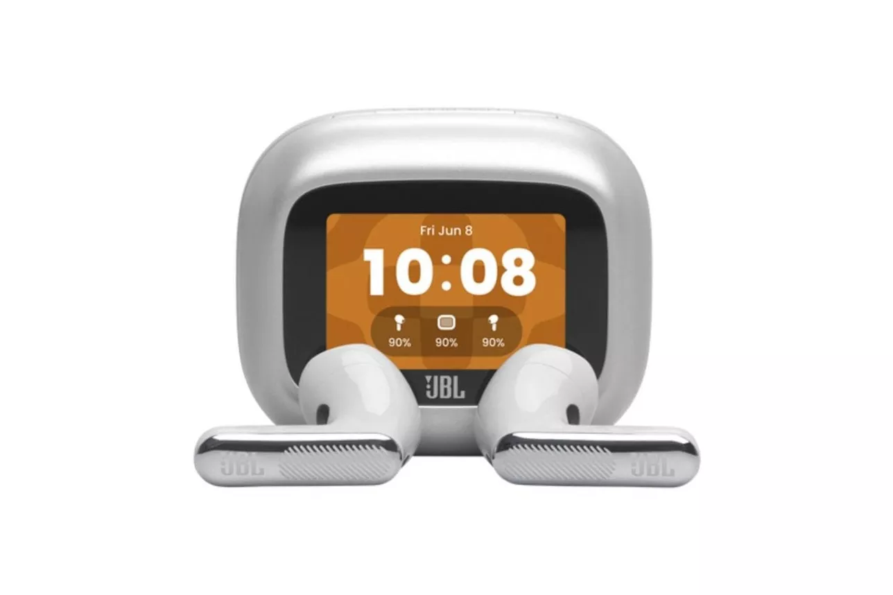 Auriculares JBL Live Flex 4 inal&aacute;mbricos Bluetooth con cancelaci&oacute;n de ruido y protecci&oacute;n IP54 plata