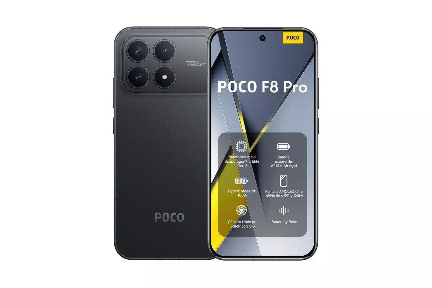 Xiaomi POCO F8 Pro 12GB 256GB Negro (5G) - Smartphone 6.59"