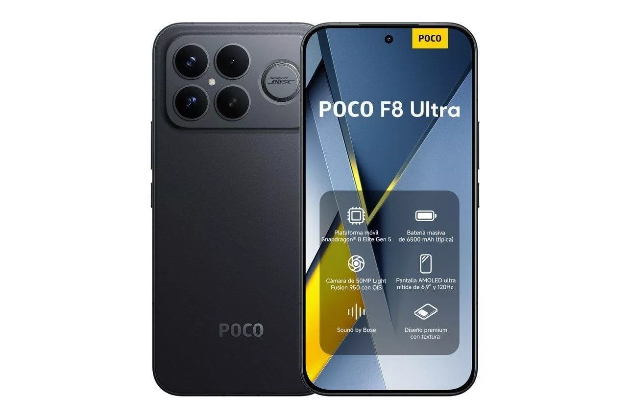 Xiaomi POCO F8 Ultra 12GB 256GB Negro (5G) - Smartphone 6.9"