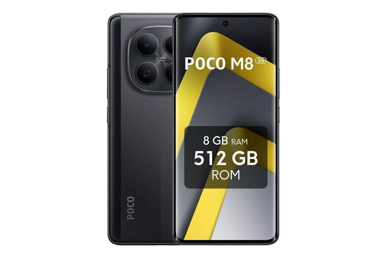 Xiaomi POCO M8 8GB 512GB Negro (5G) - Smartphone 6.77"