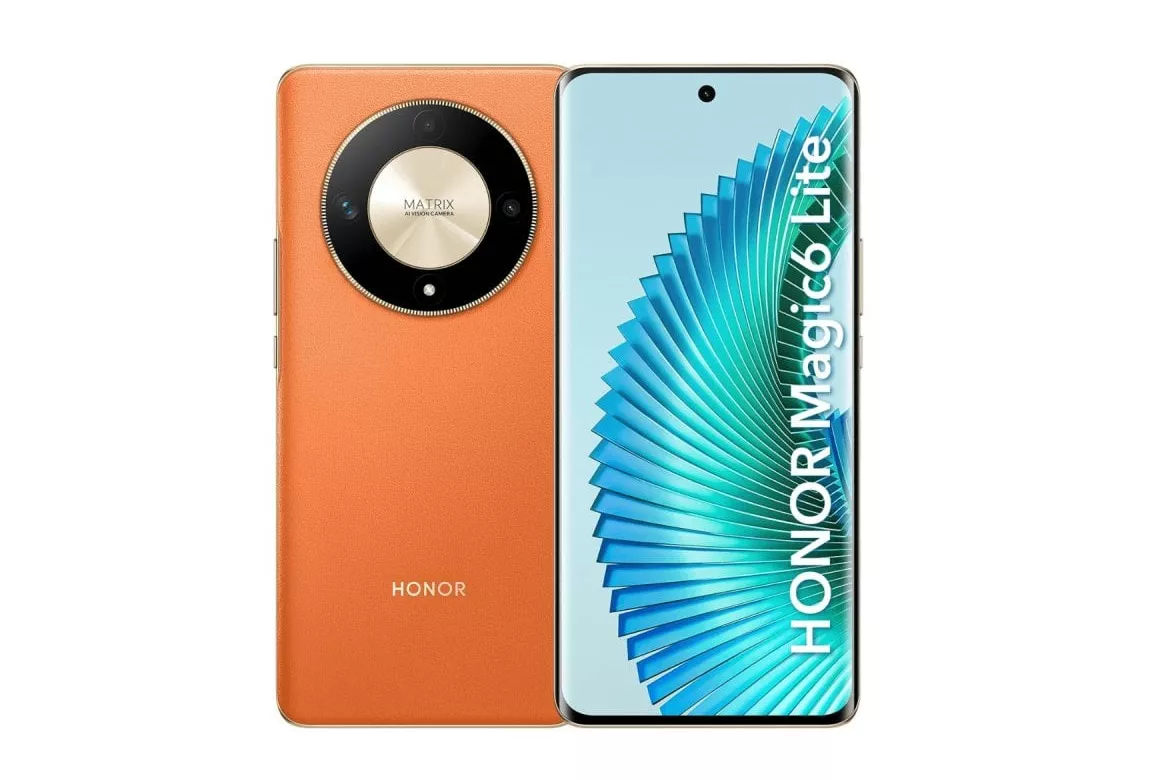 Honor Magic6 Lite 5G 8GB 256GB Snapdragon 6 Gen 1 Pantalla AMOLED Naranja