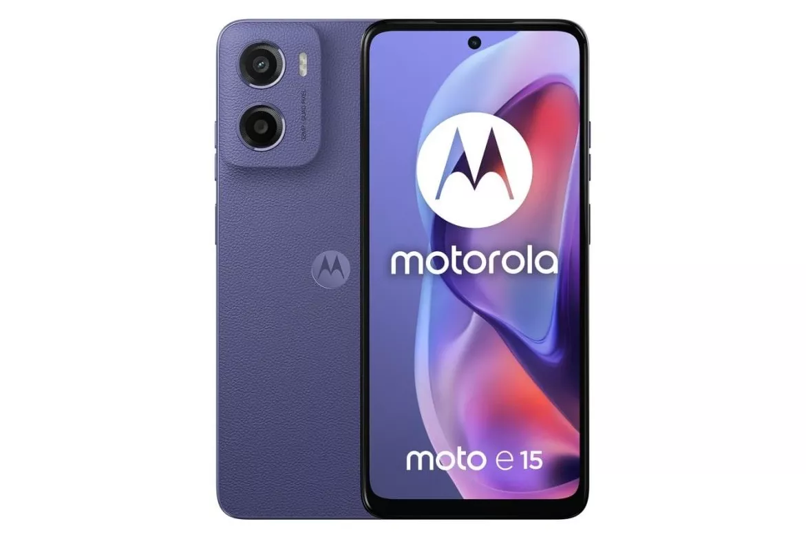 Motorola Moto E15 4G 64GB 2GB 6,67" Lavanda c&aacute;mara trasera