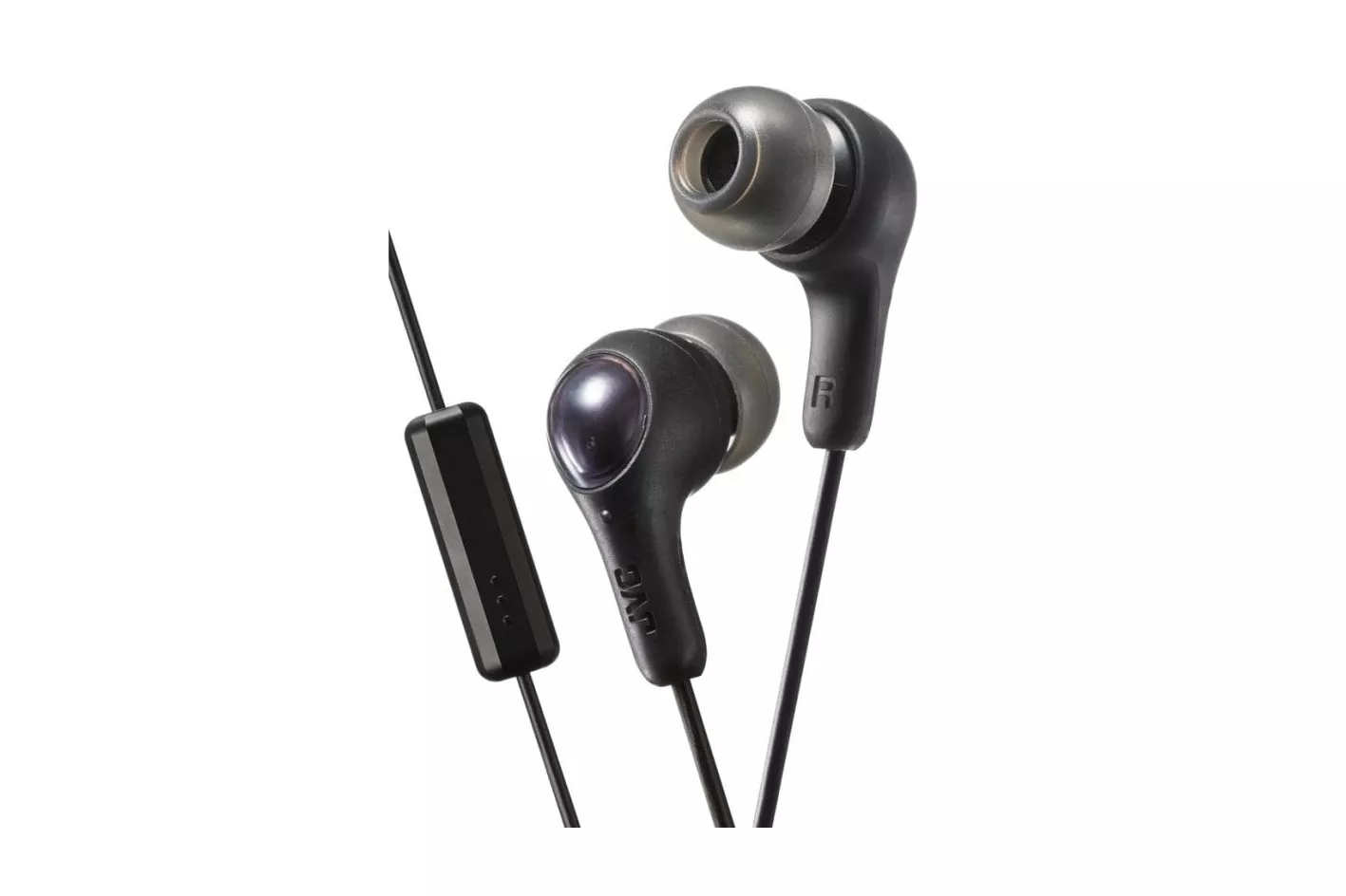 Auriculares JVC HA-FX7M con cable Jack 3,5 mm para llamadas y m&uacute;sica, micr&oacute;fono en l&iacute;nea, color negro