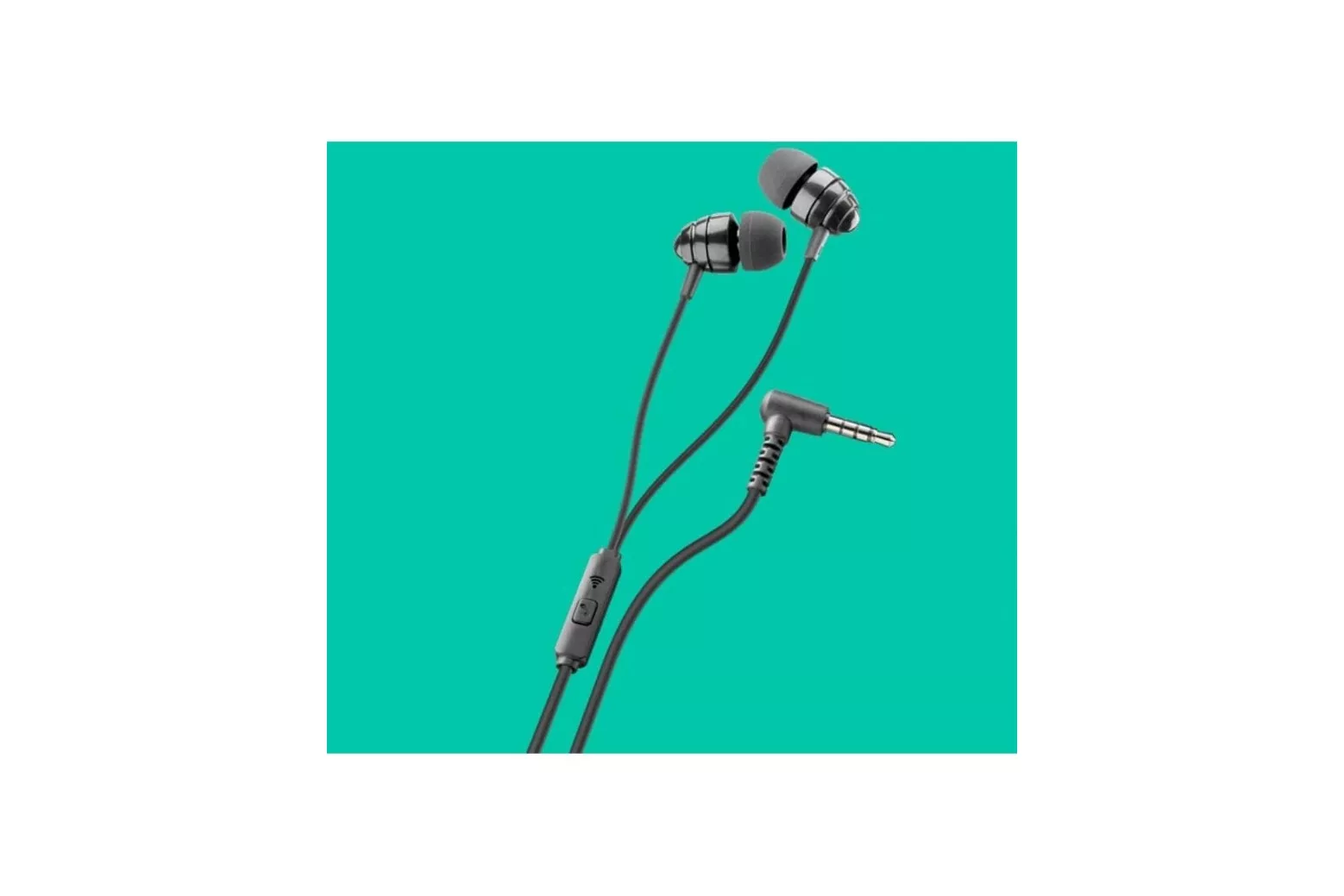 Auriculares PLOOS con cable Universal in-ear para llamadas y m&uacute;sica negro