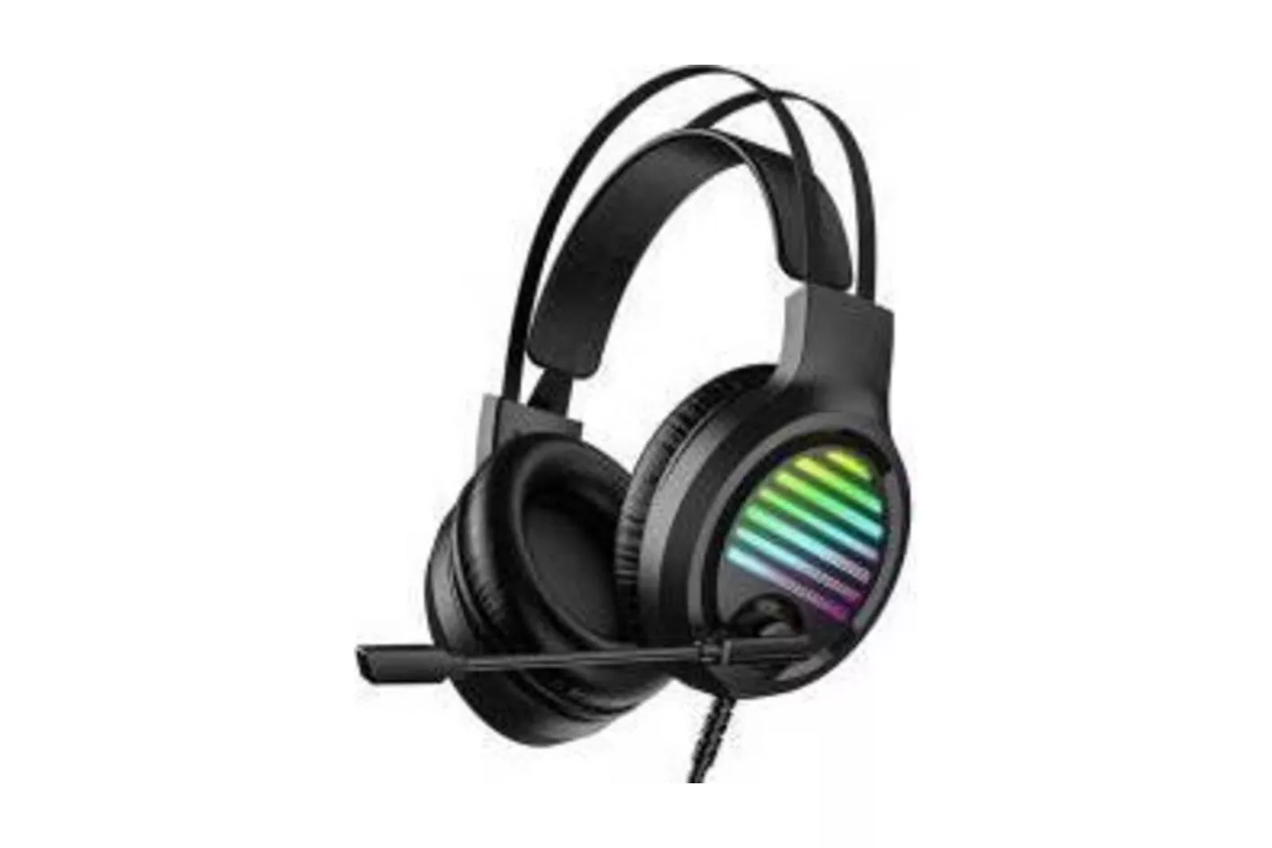 Auriculares Tracer con cable USB para gaming, micr&oacute;fono, volumen y RGB, negro