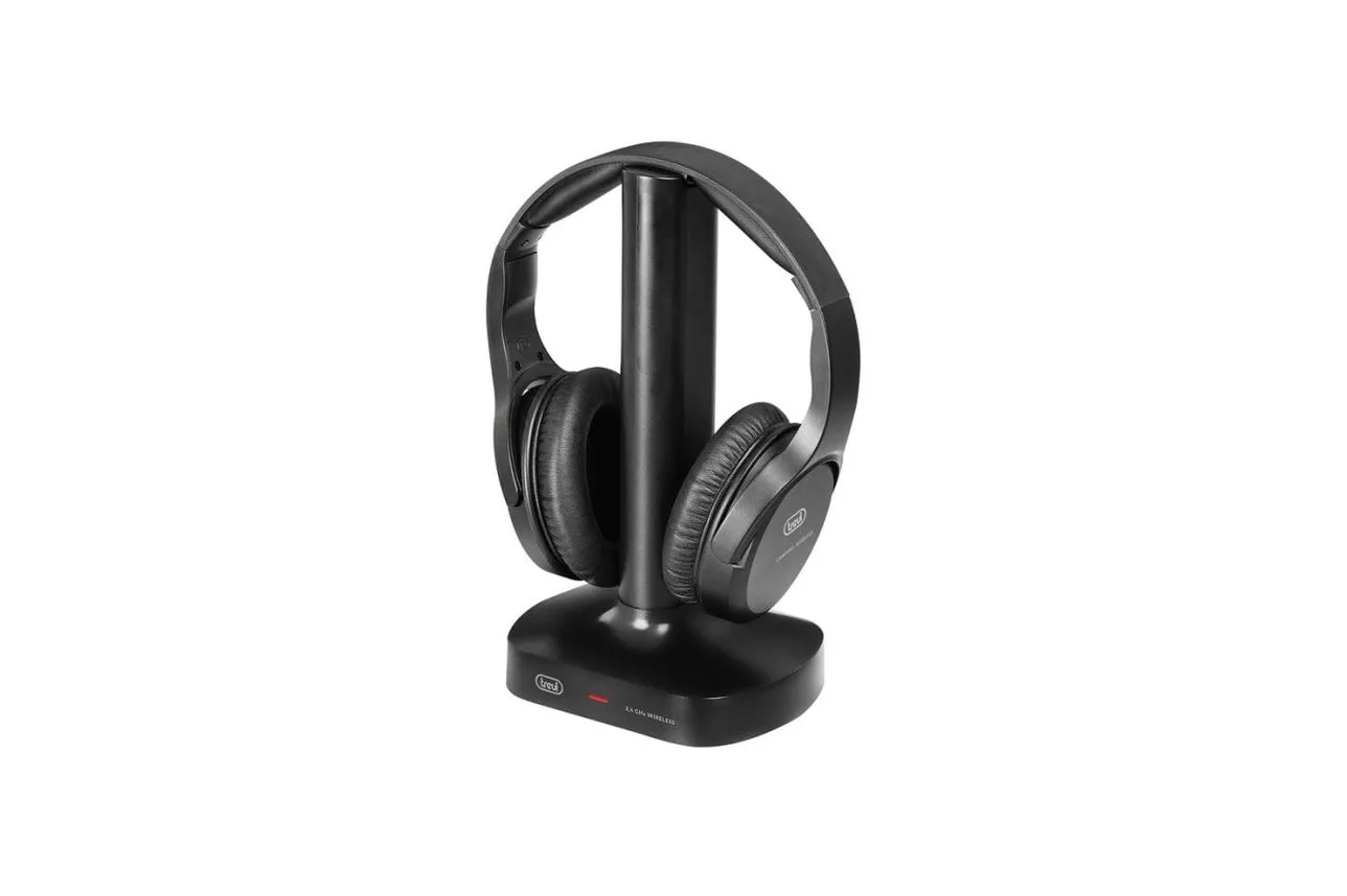Auriculares Trevi FRS 1480 R inal&aacute;mbricos y con cable Bluetooth para m&uacute;sica negro