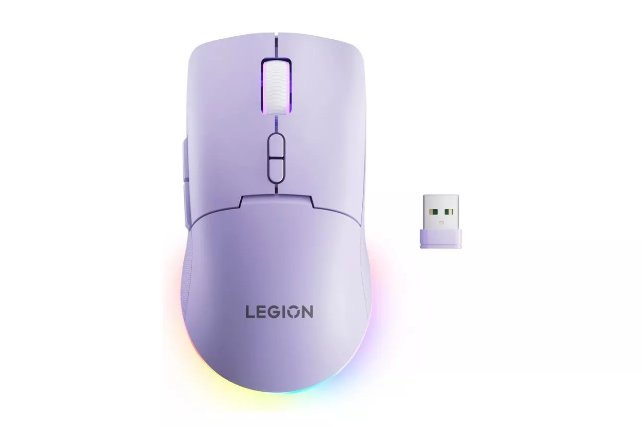 Rat&oacute;n Lenovo Legion M220 Ambidextro RF Wireless Bluetooth 5000 DPI P&uacute;rpura