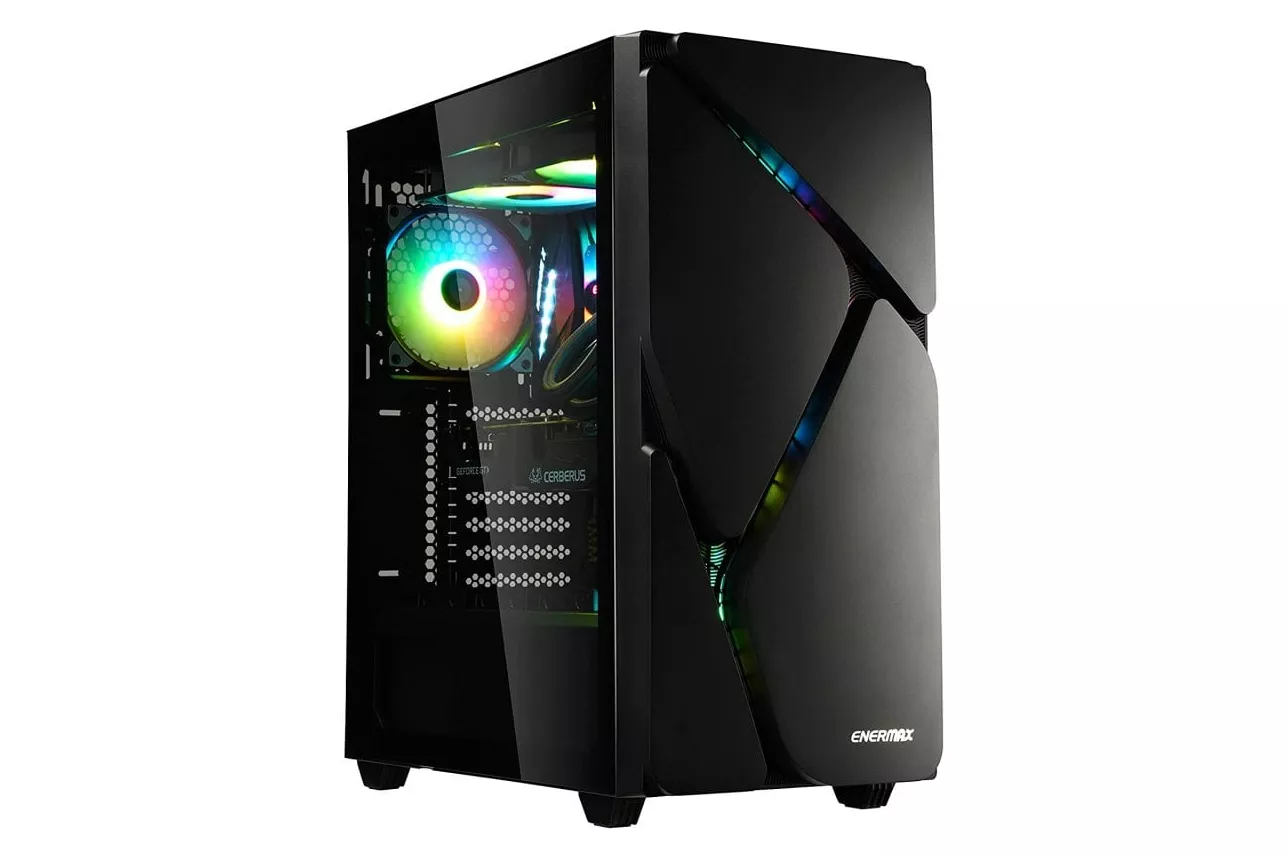 Enermax MarbleShell MS30 Cristal Templado USB 3.2 ARGB Negra