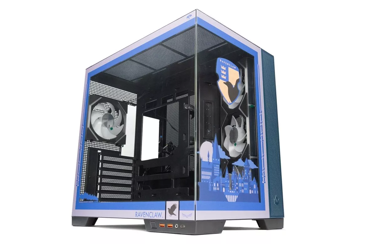 Torre PC Forgeon Tiberium EVO Torre ATX ARGB USB-C Cristal Templado Negra House Pride Ravenclaw