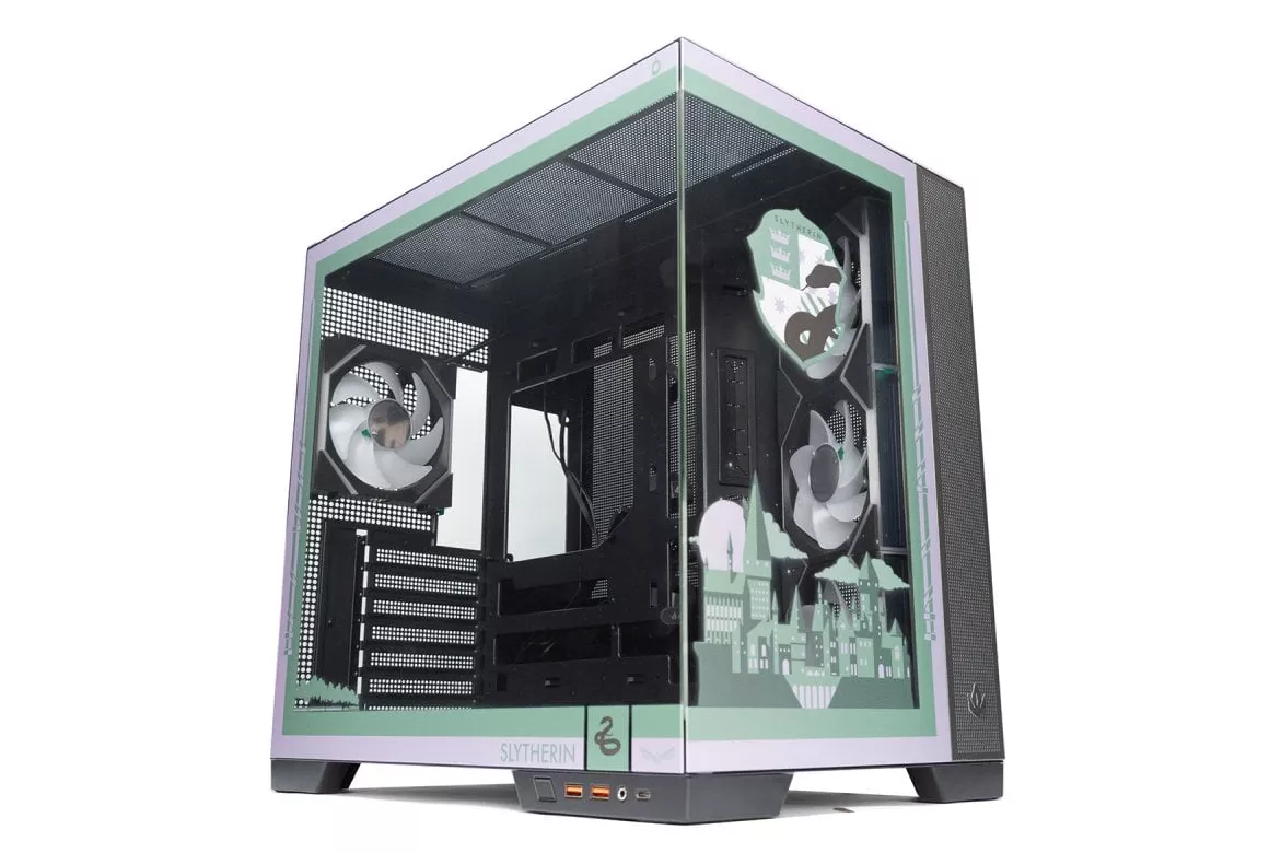 Torre PC Forgeon Tiberium EVO Torre ATX ARGB USB-C Cristal Templado Negra House Pride Slytherin
