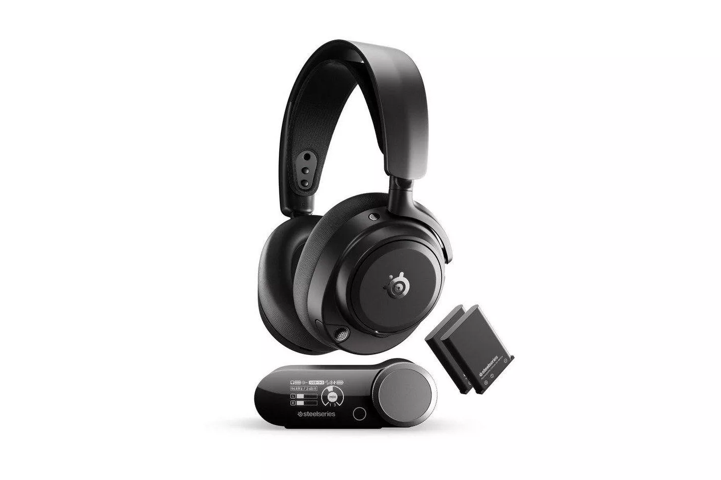 Auriculares Steelseries Arctis Nova Pro Omni inal&aacute;mbricos 2,4 GHz + Bluetooth con Cancelaci&oacute;n de Ruido Negro