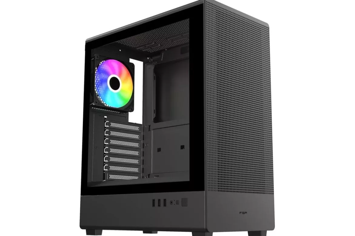 Caja PC Fortron M221-BA Midi Tower Negro ARGB