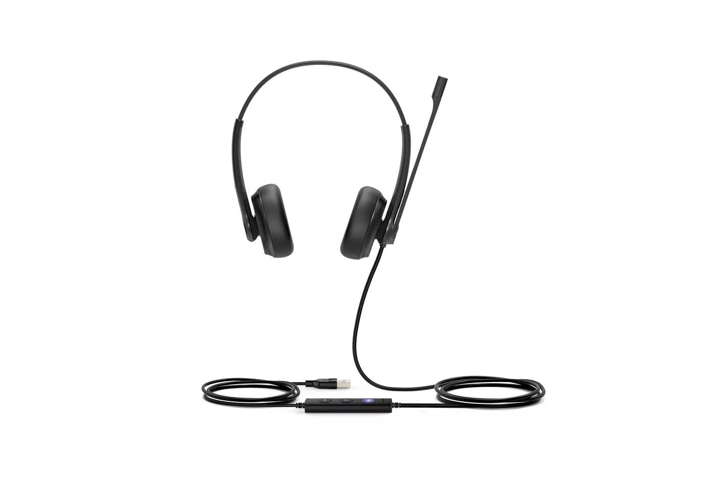 Auriculares Yealink UH34 Dual Teams con cable USB-A, cancelaci&oacute;n de ruido, oficina y call center, negros