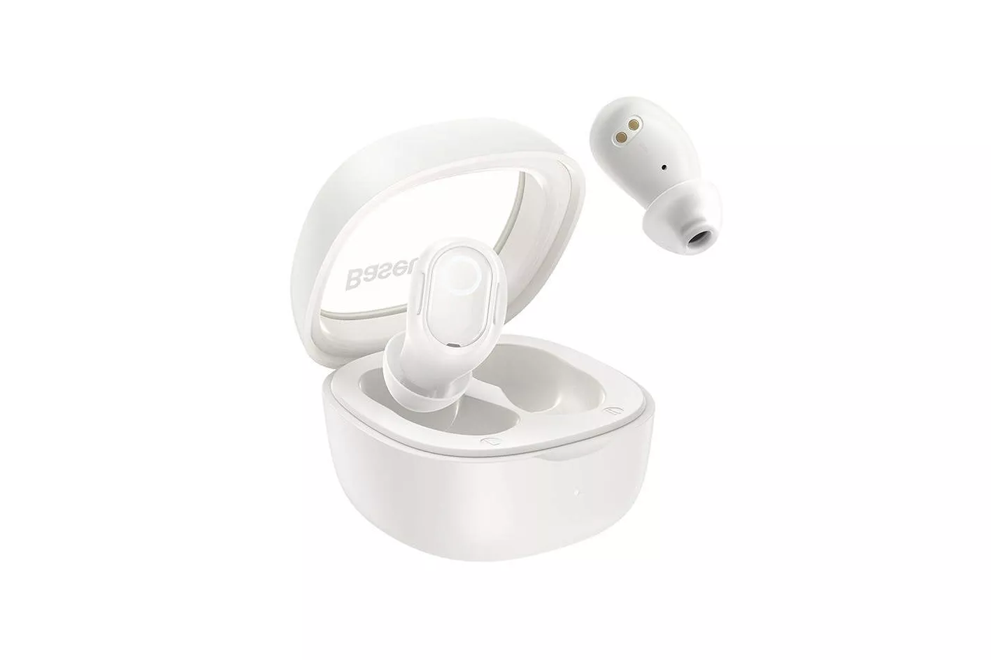 Baseus Bowie WM02 Auriculares inal&aacute;mbricos Bluetooth con Estuche de Carga Blancos