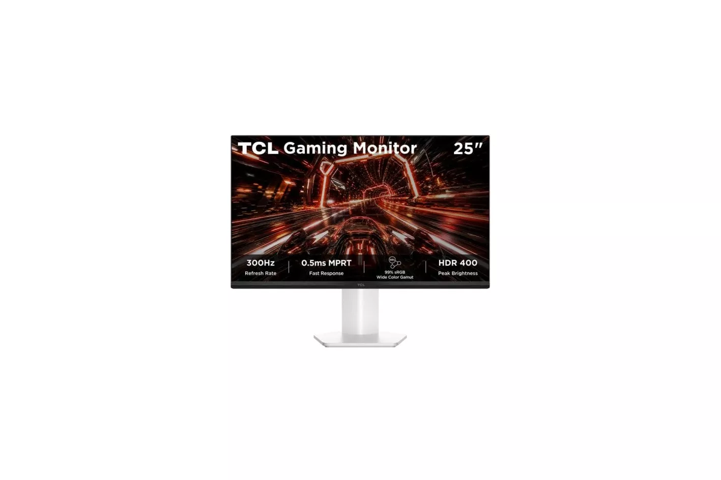 Monitor TCL P1 25P1AD 25" FullHD 300Hz IPS FreeSync Premium HDR400 Blanco