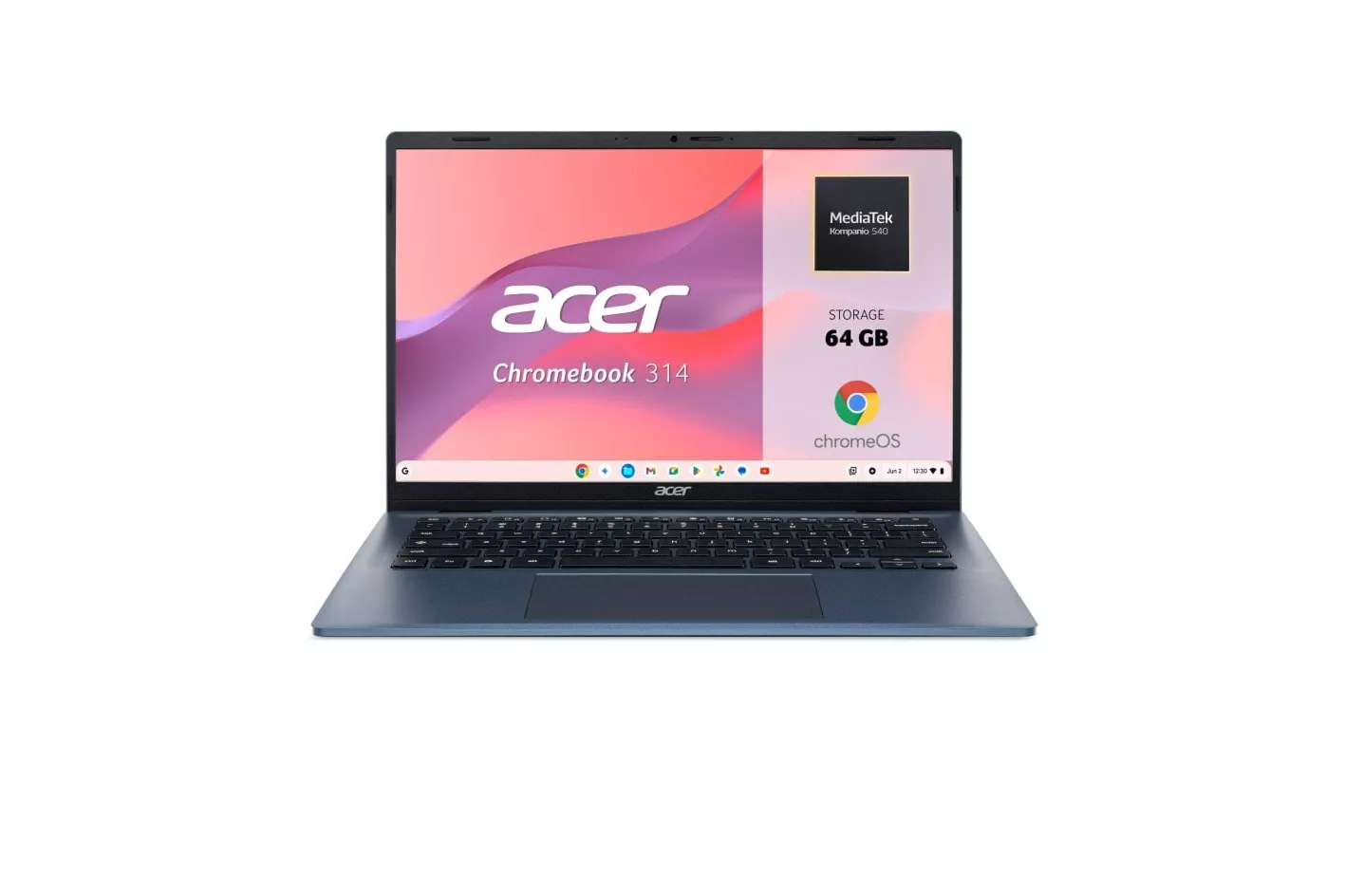 Port&aacute;til Acer Chromebook 314 CBOA314-2H 14" MediaTek Kompanio 540 4GB 64GB eMMC ARM Mali Chrome OS