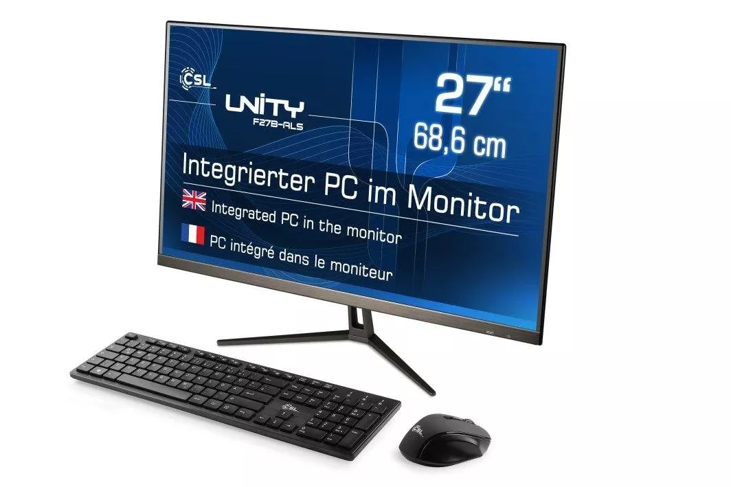 CSL Unity F27-ALS Intel Core N200 8GB 2000GB SSD Intel UHD 27" Windows 11 Pro All-in-One