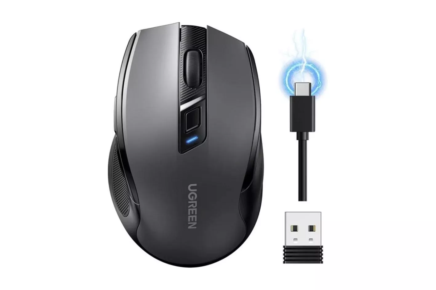 Rat&oacute;n Ugreen MU006S Bluetooth 5.4 4000 DPI Negro 6 botones inal&aacute;mbrico