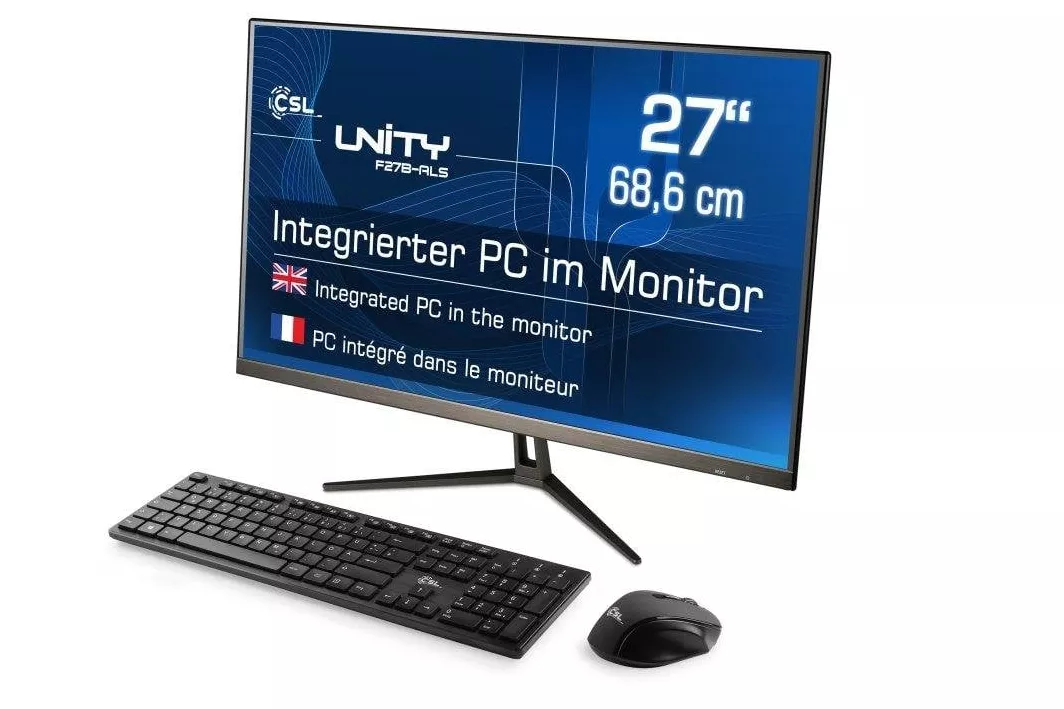 CSL Unity F27-ALS Intel N200 16GB 1000GB SSD Intel UHD Graphics 27" Windows 11 Pro All-in-One
