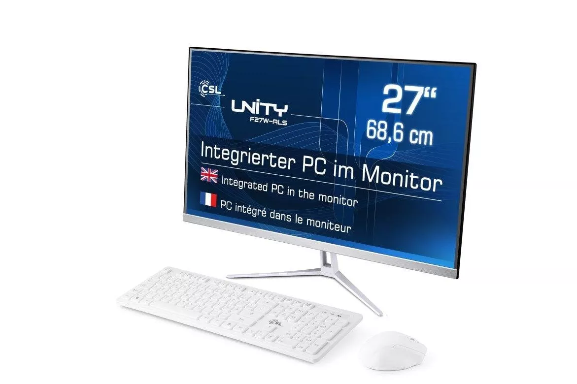 CSL Unity F27-ALS Intel N200 16GB 2000GB SSD Intel UHD 27" Windows 11 Pro All-in-One