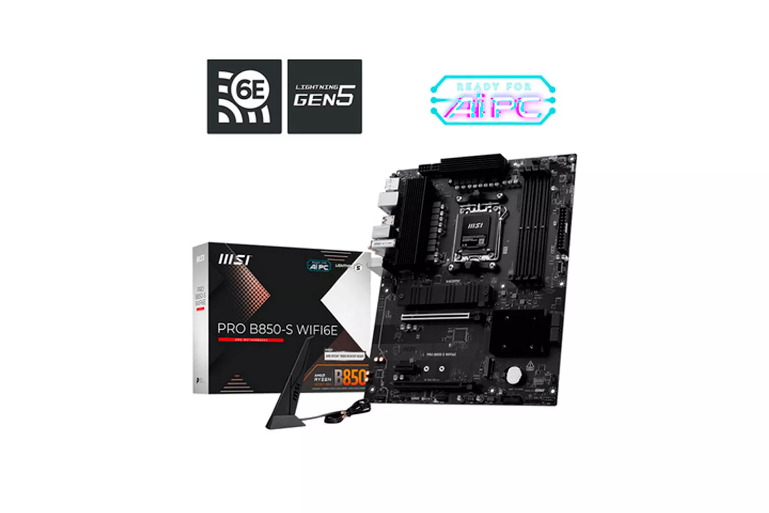 Placa Base MSI PRO B850-S WIFI6E Socket AM5 -