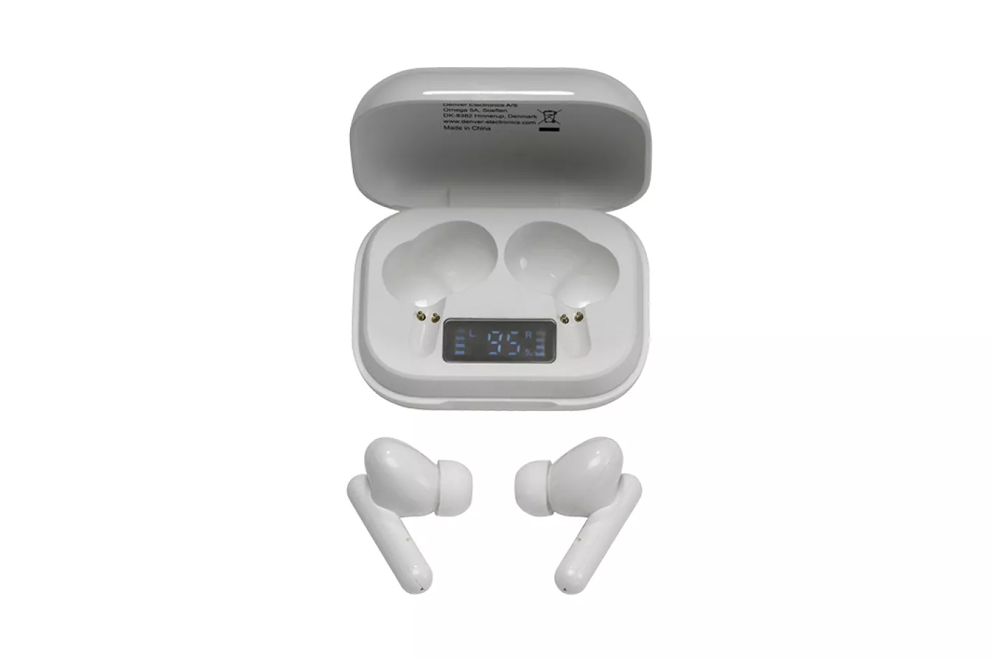 Denver TWE38 Auriculares Inal&aacute;mbricos Blancos