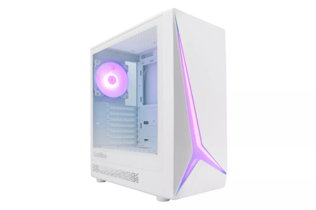 Caja/Torre Coolbox GA450 Starlight ARGB Blanca -