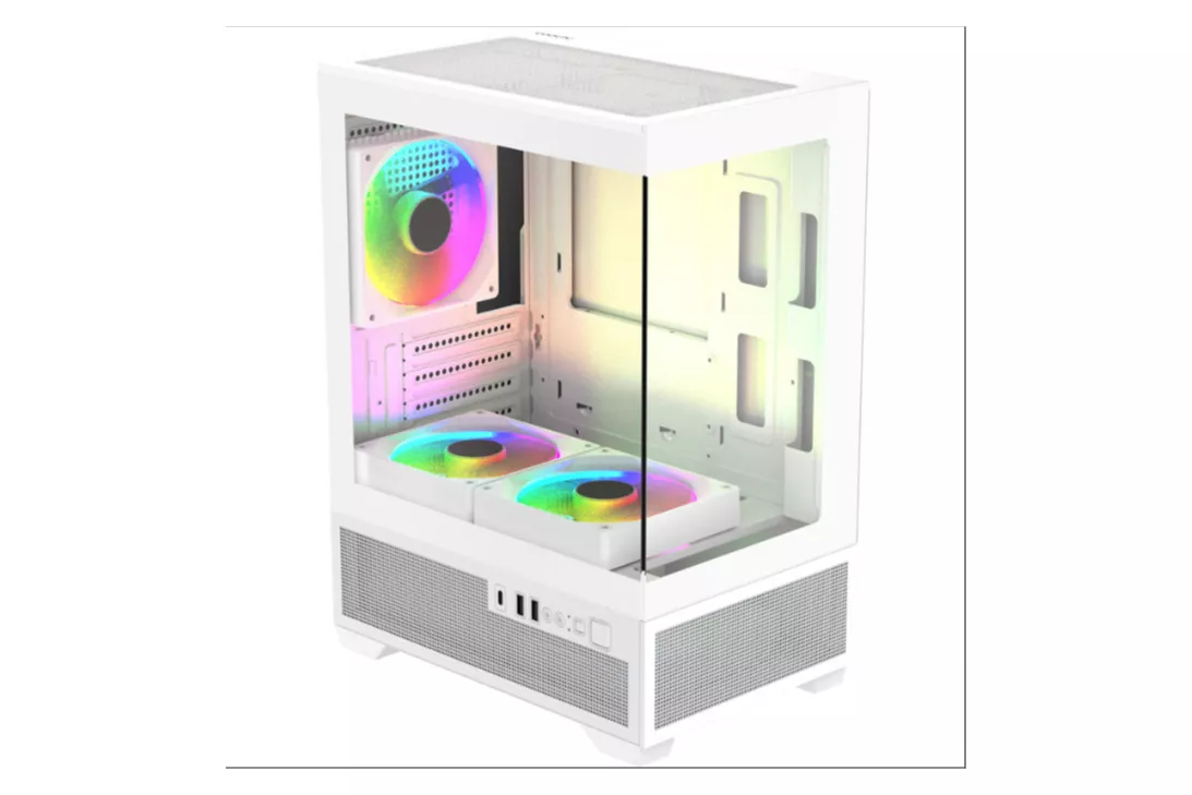 Caja/Torre COOLPC Titan Frame ARGB Blanco -