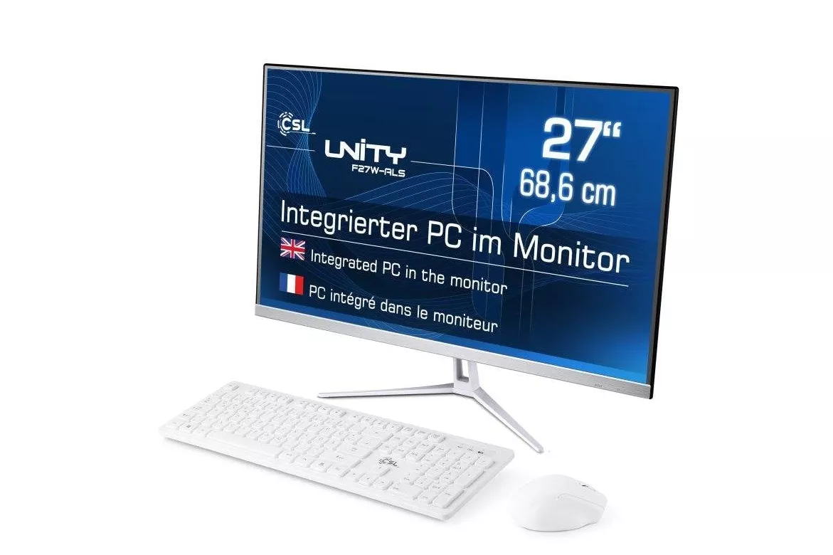 Ordenador Todo en uno CSL Unity F27-ALS Intel N200 32GB 256GB SSD Intel UHD 27" Windows 11 Home Wireless