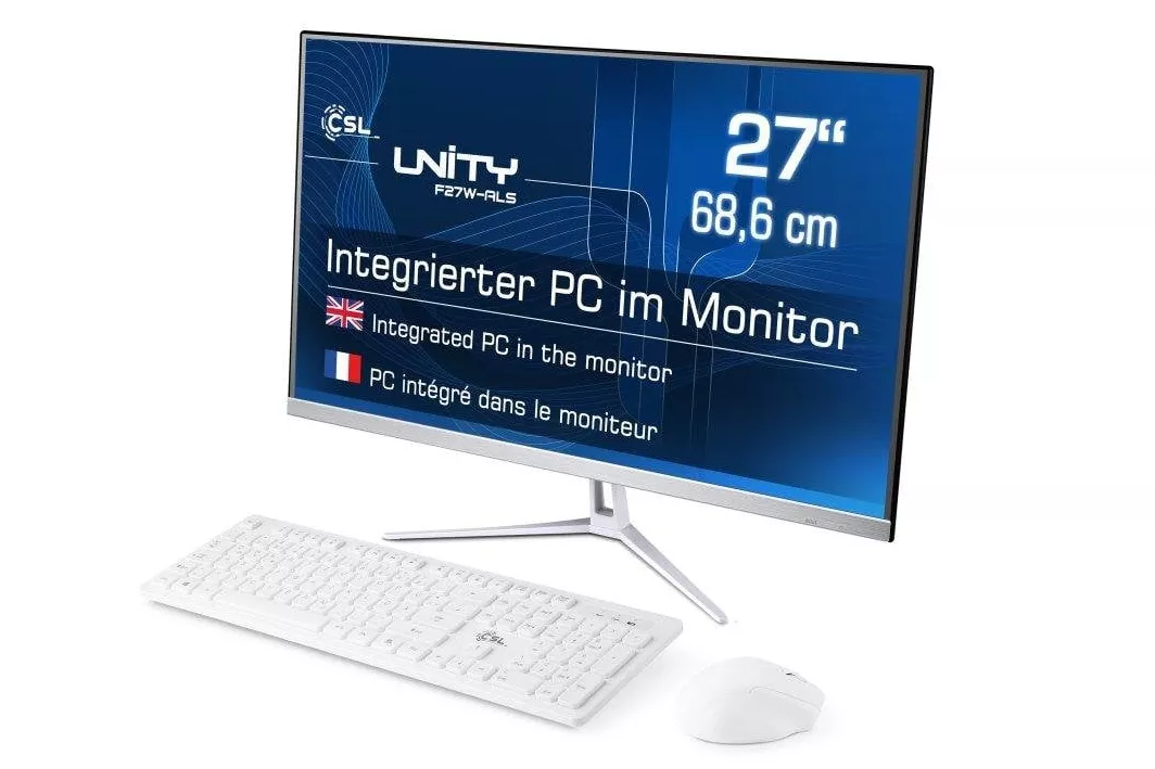 Ordenador Todo en uno CSL Unity F27-ALS Intel N200 32GB 256GB SSD Intel UHD 27" Windows 11 Pro Wireless