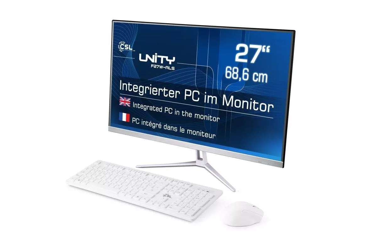Ordenador Todo en uno CSL Unity F27-ALS Intel N200 32GB 512GB SSD Intel UHD 27" Windows 11 Home Wireless